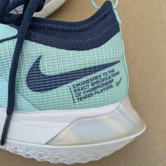 Nike Court React Vapor NXT Glacier Ice Midnight Navy Women's  Size 7.5 - Picture 10 of 15